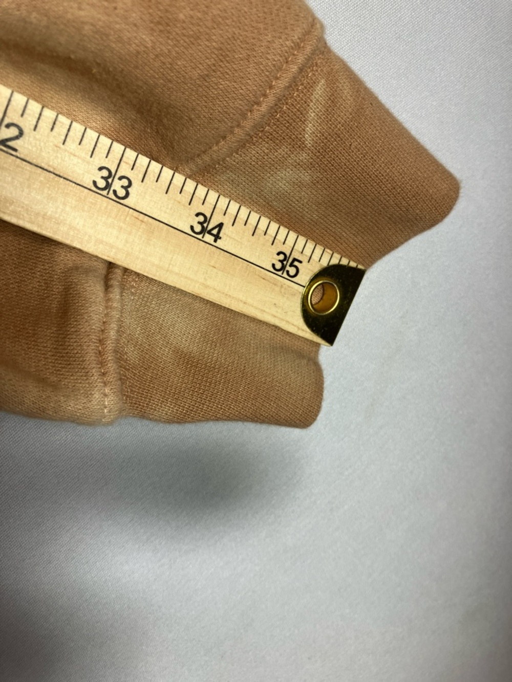 Men's Tie-Dye Pullover Hoodie in Tan - Picture 7 of 8